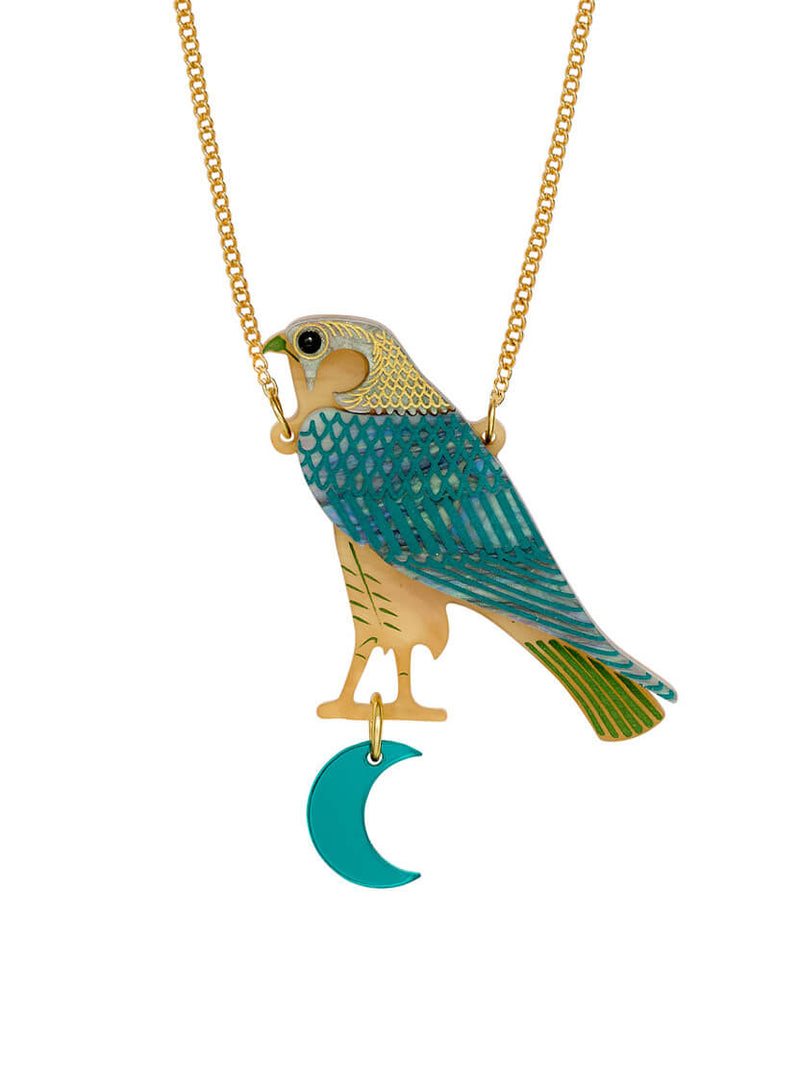 Eagle and Moon Necklace
