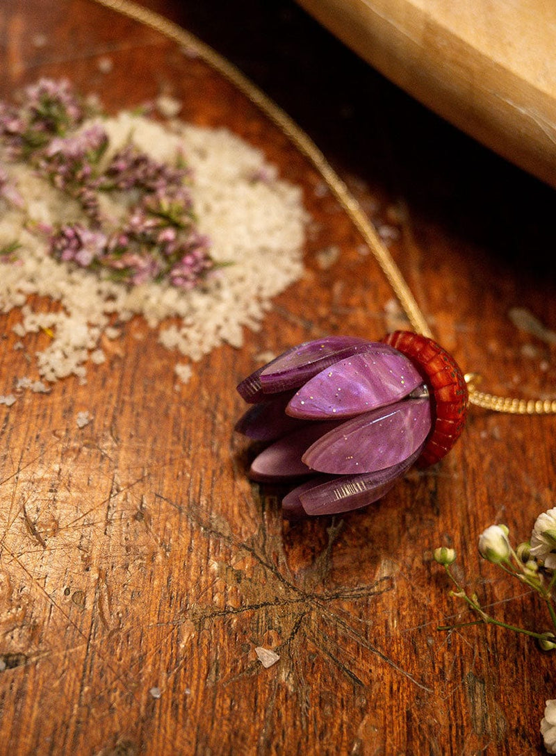 Tatty Devine Echinacea Flower Pendant