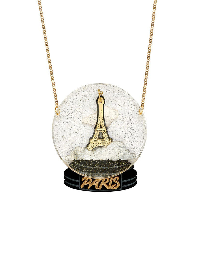 Tatty Devine Eiffel Tower Snow Globe Necklace