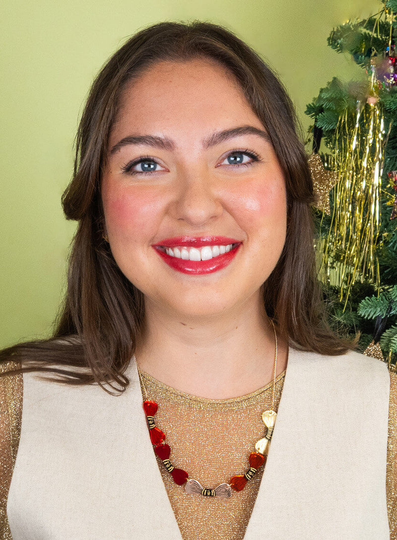 Embroidery Thread Necklace - Russet