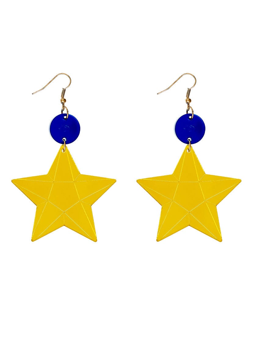 Tatty Devine EU and Me Star Earrings