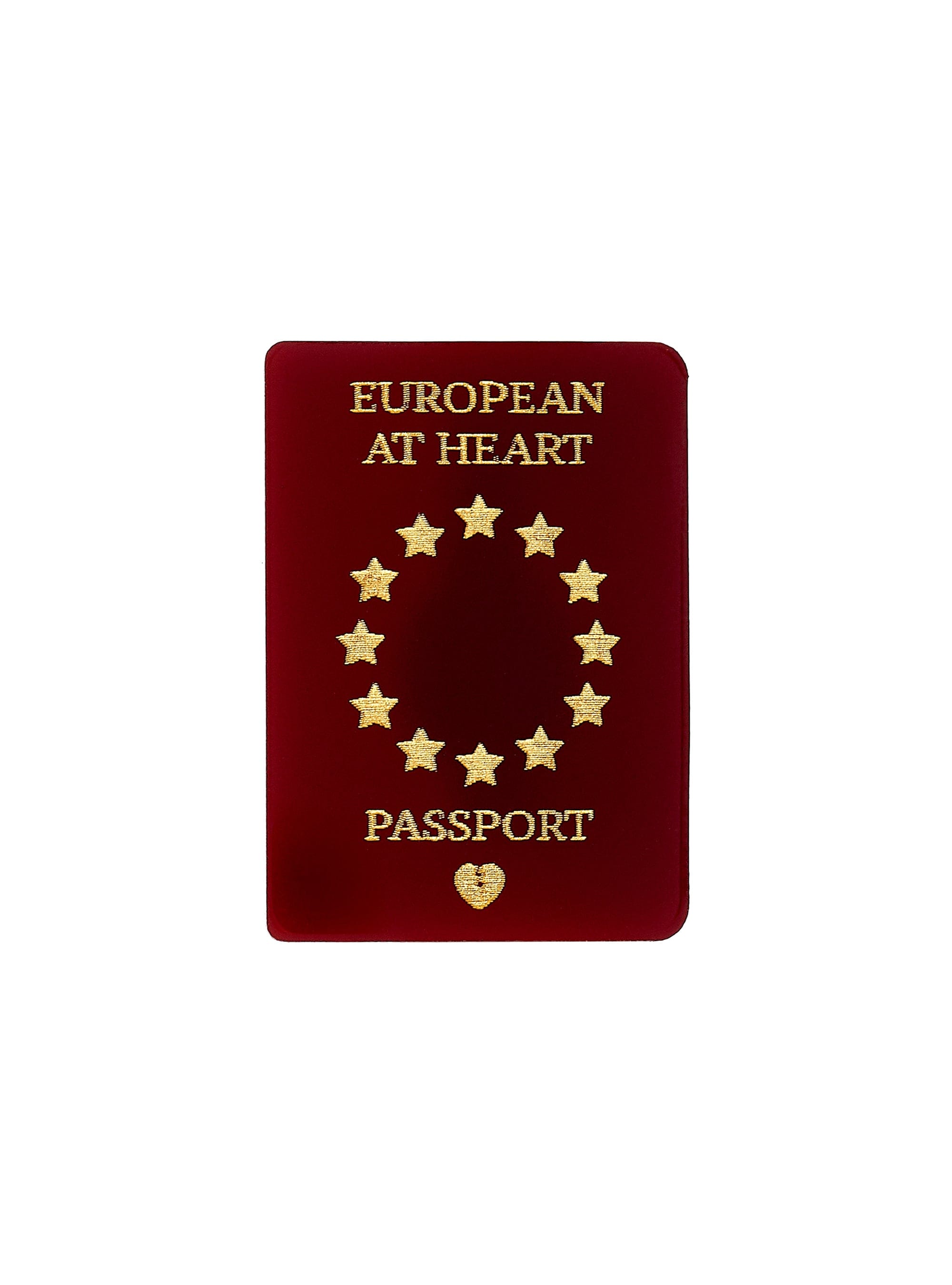 Tatty Devine EU Passport Brooch