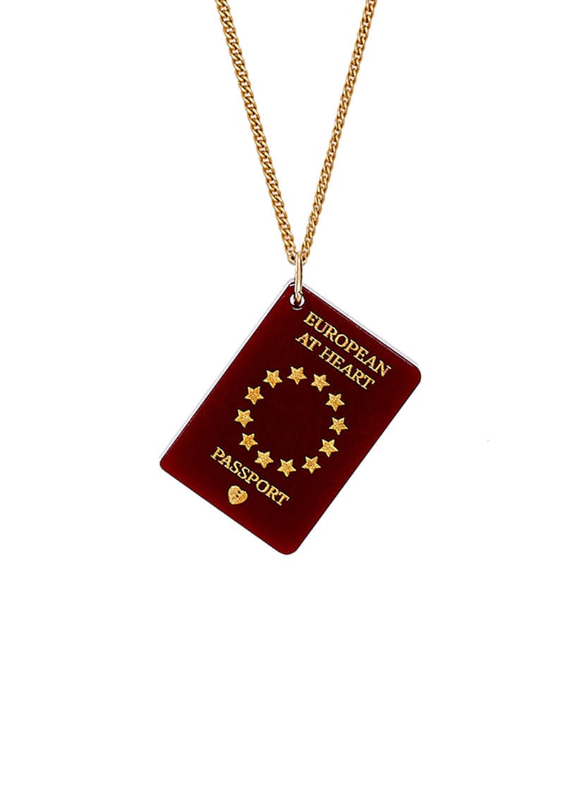 Tatty Devine EU Passport Necklace