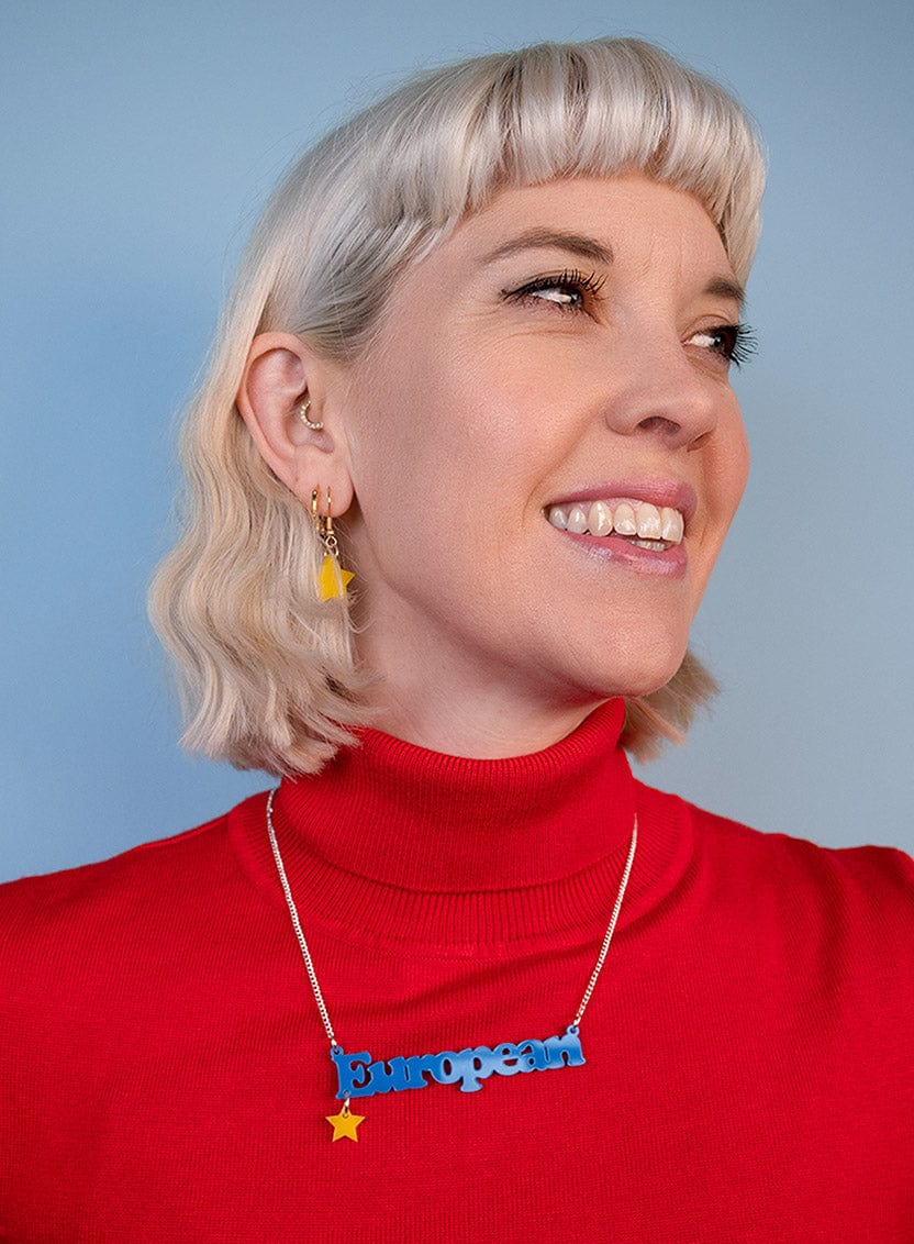 Tatty Devine European Necklace - Recycled Blue