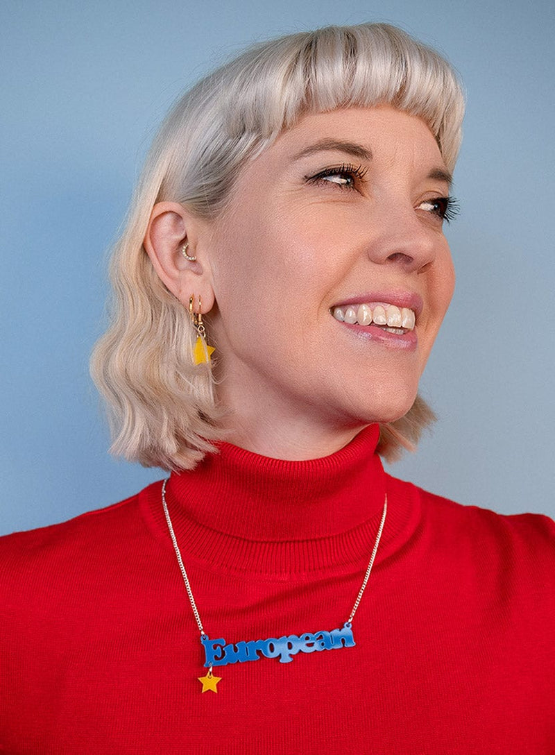 Tatty Devine European Necklace - Recycled Blue