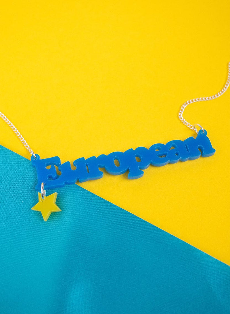 Tatty Devine European Necklace - Recycled Blue