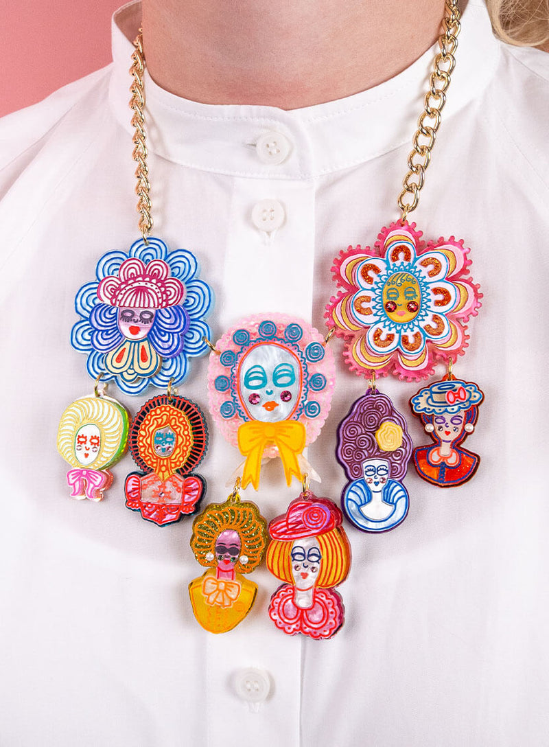 Family Tree Statement Necklace