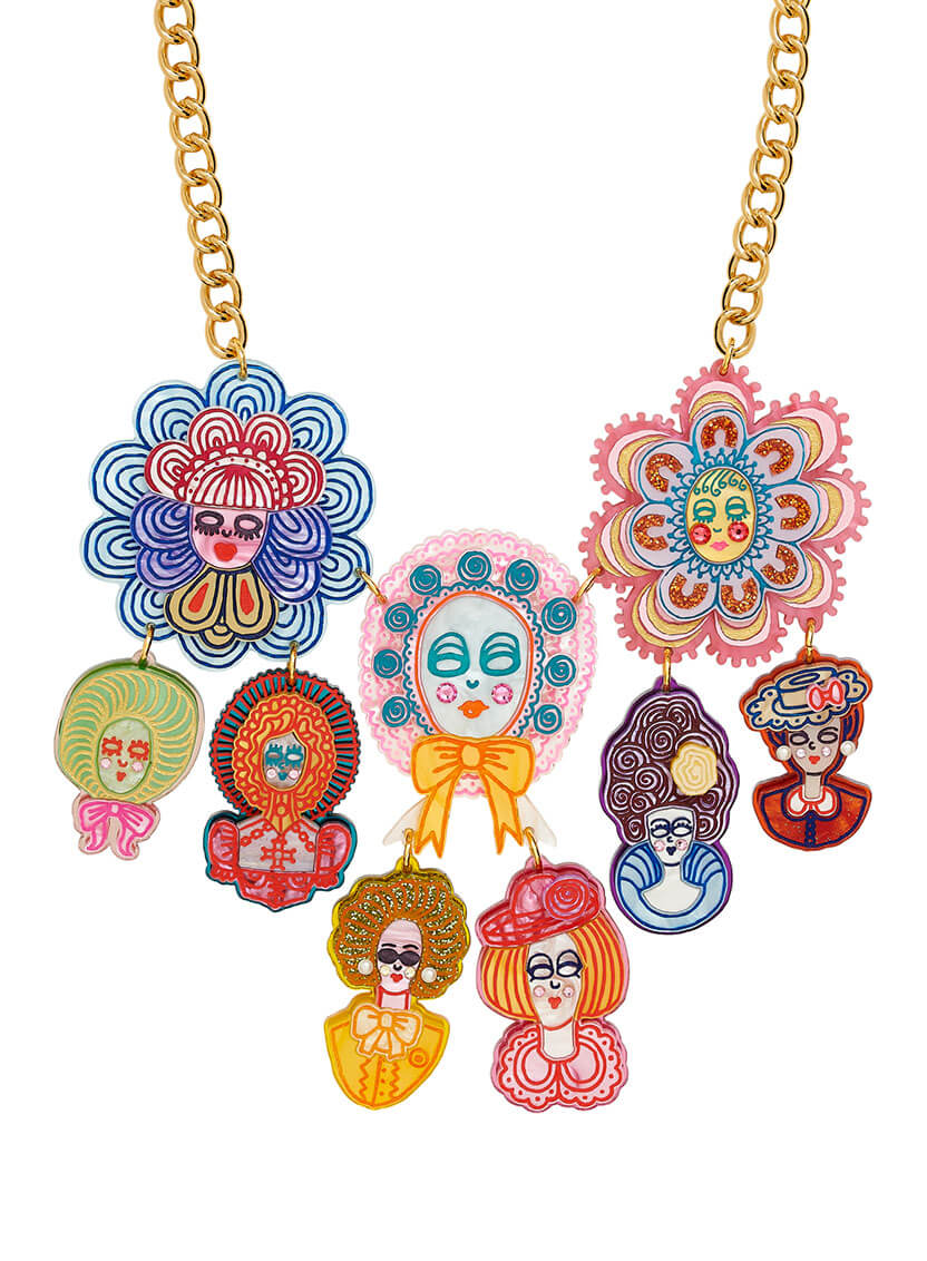 Family Tree Statement Necklace