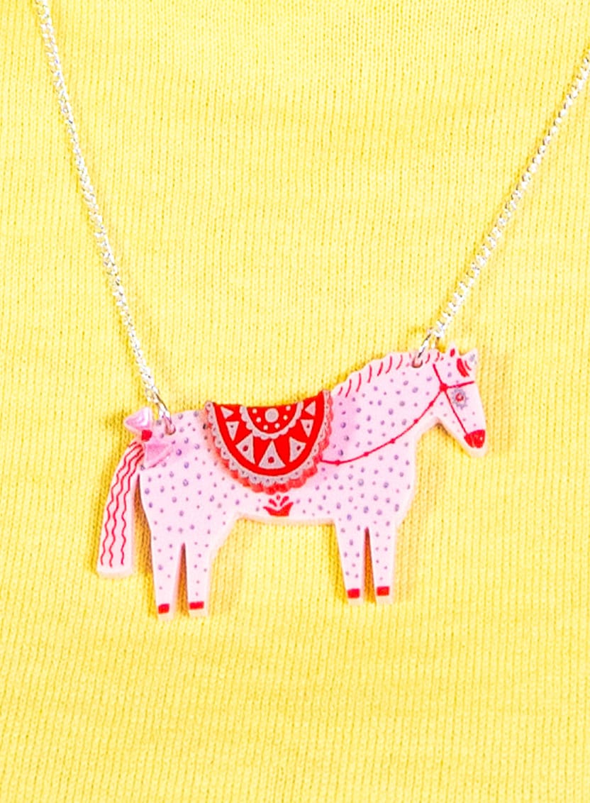 Fancy Horse Necklace The Printed Peanut