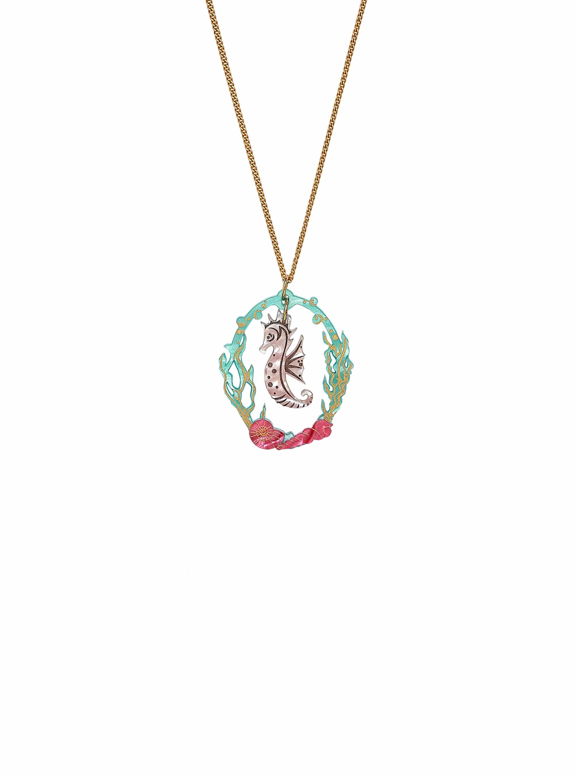 Tatty Devine Fantasy Seahorse Pendant