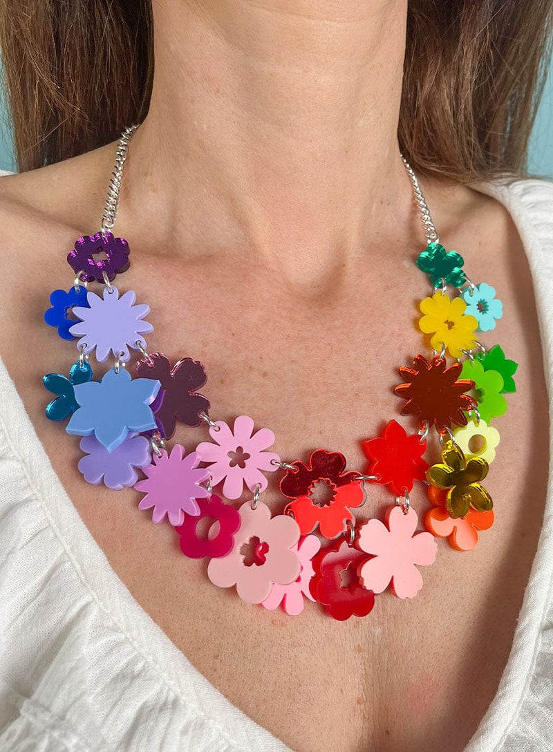 Tatty Devine Festival of Flowers Statement Necklace