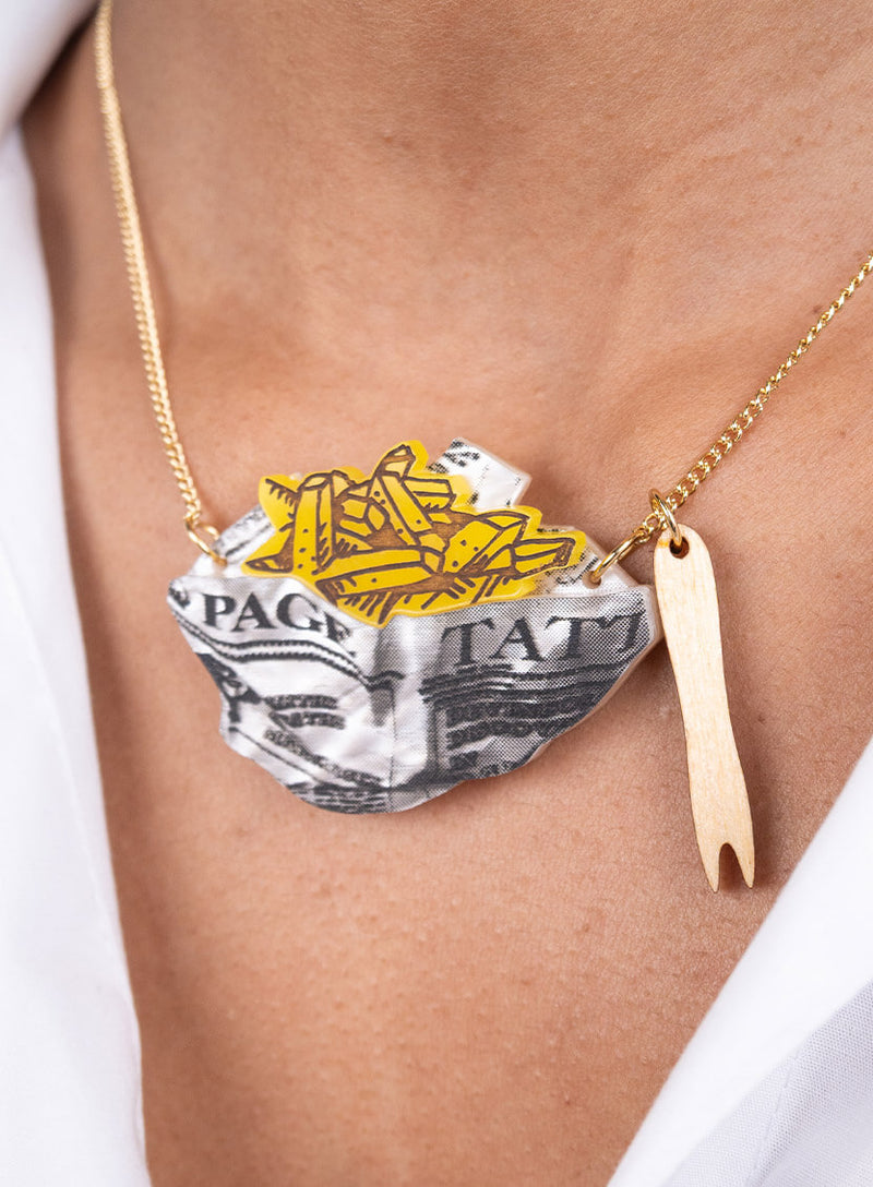 Fish and Chips Necklace