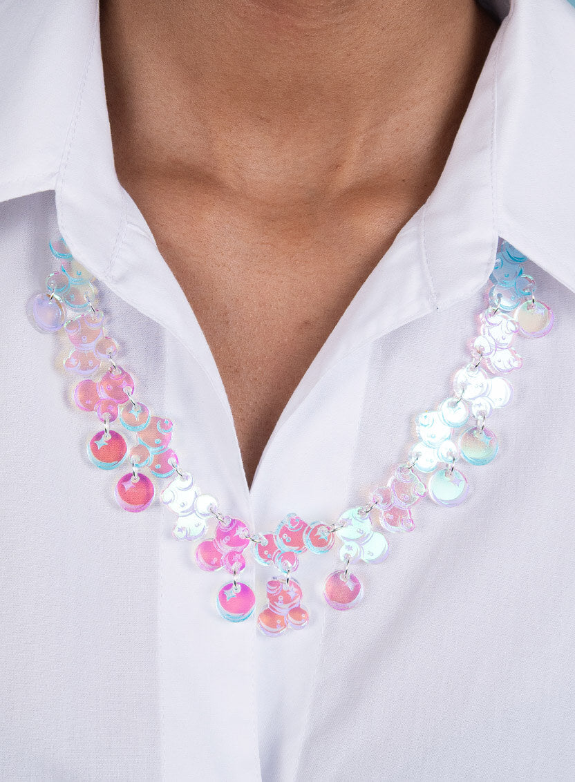 Floating Bubbles Statement Necklace