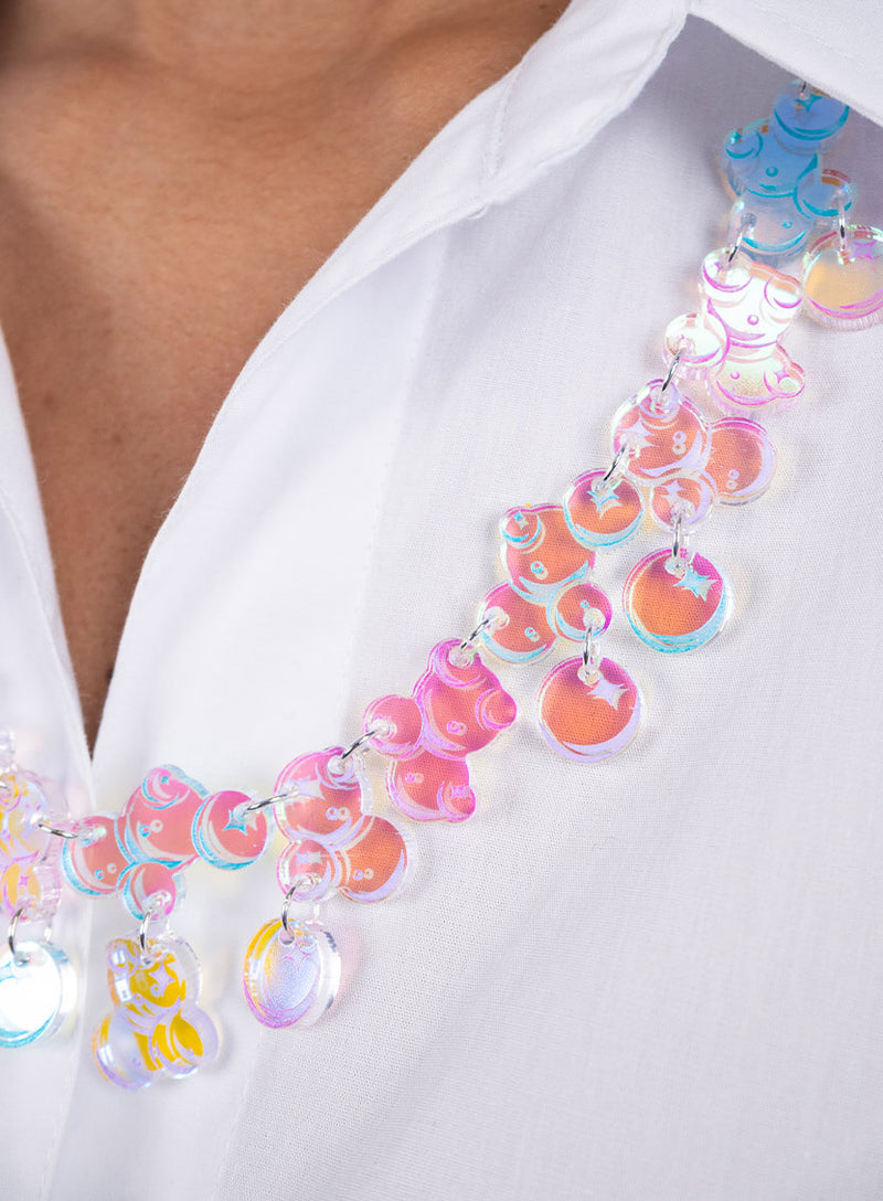 Floating Bubbles Statement Necklace