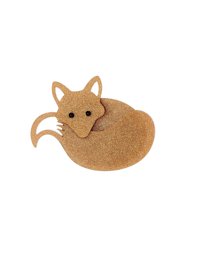 Tatty Devine Fox Brooch - Gold Dust