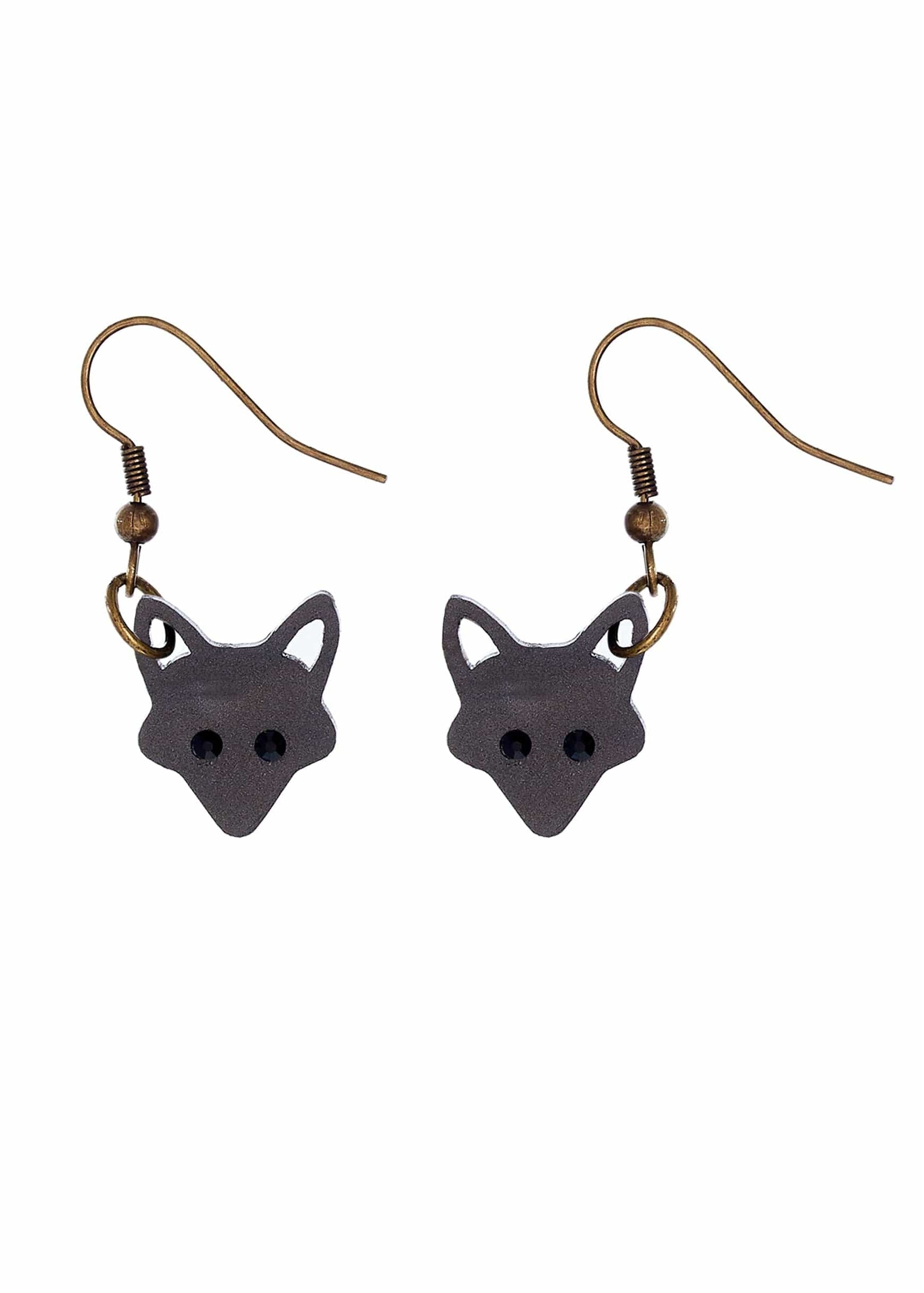 Tatty Devine Fox Drop Earrings - Pearl Smoke