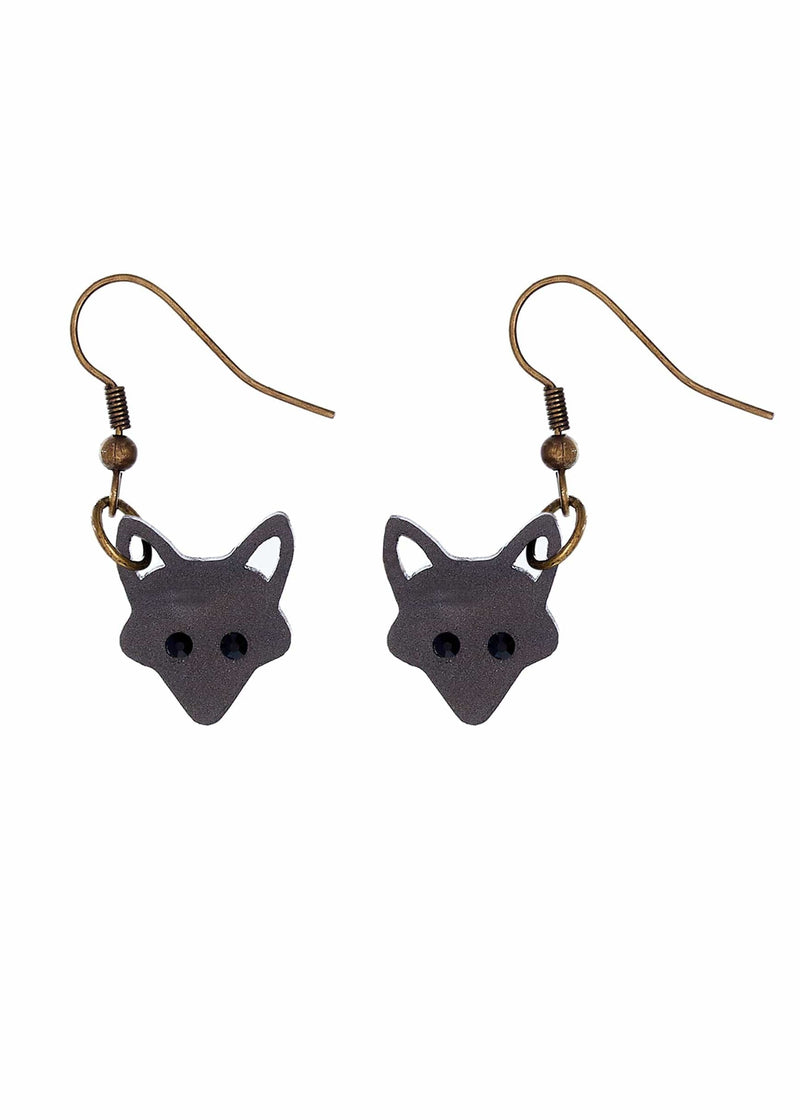 Tatty Devine Fox Drop Earrings - Pearl Smoke