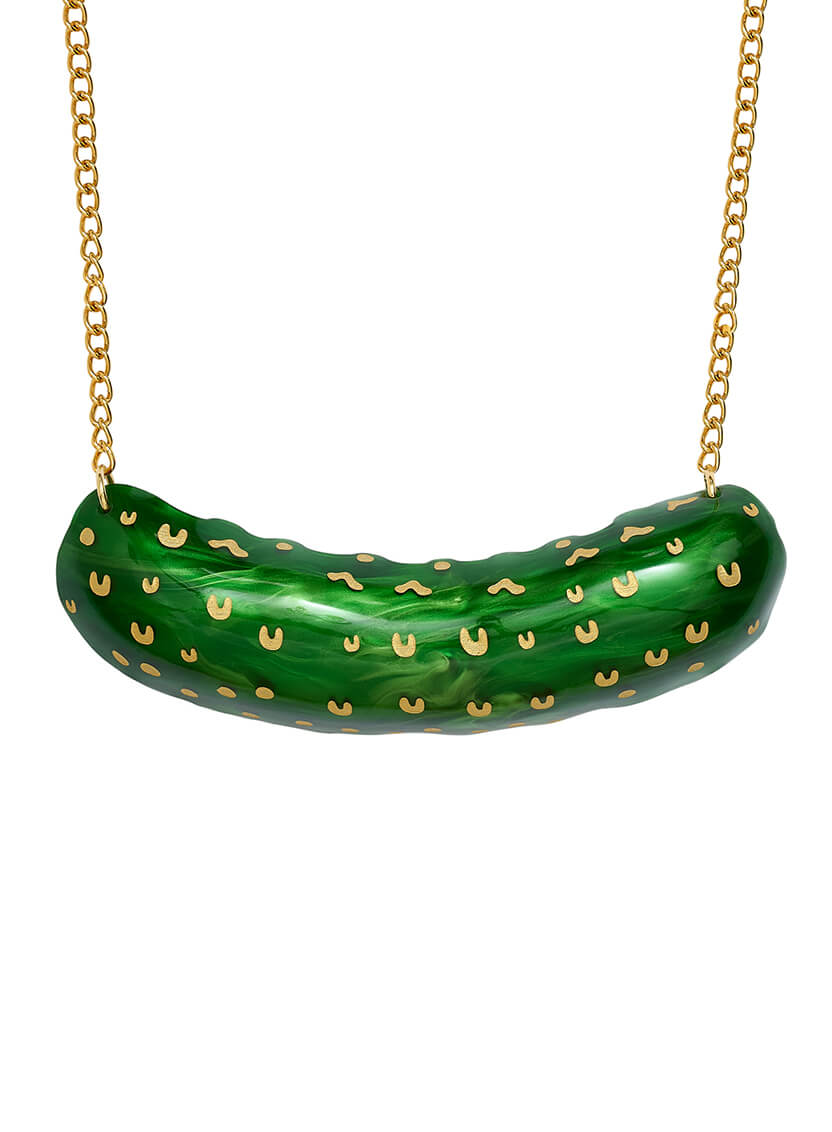 Giant Pickle Necklace
