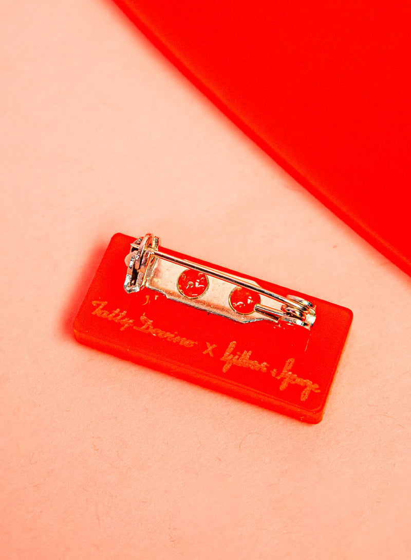 Gilbert and George Fear Brooch