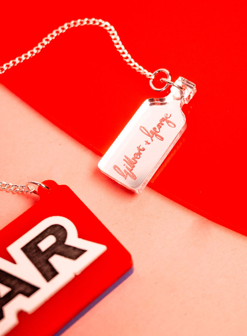Gilbert and George Hope and Fear Necklace