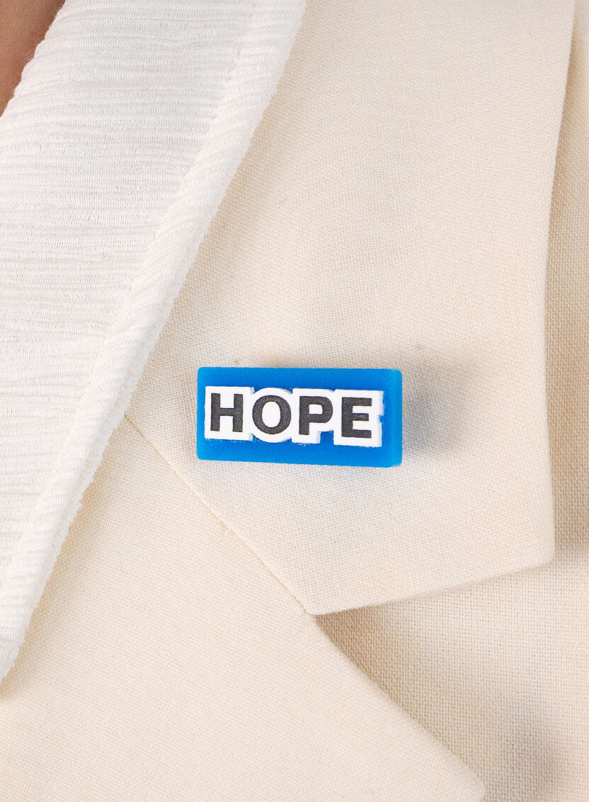 Gilbert and George Hope Brooch