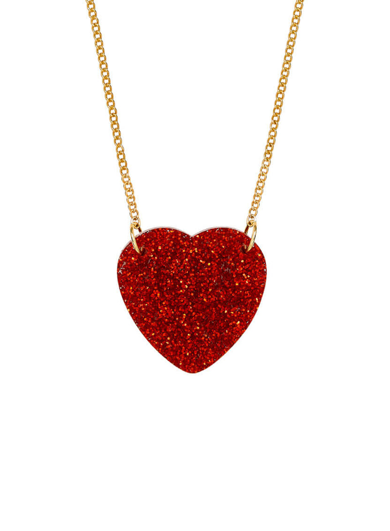 Glitter Heart Necklace
