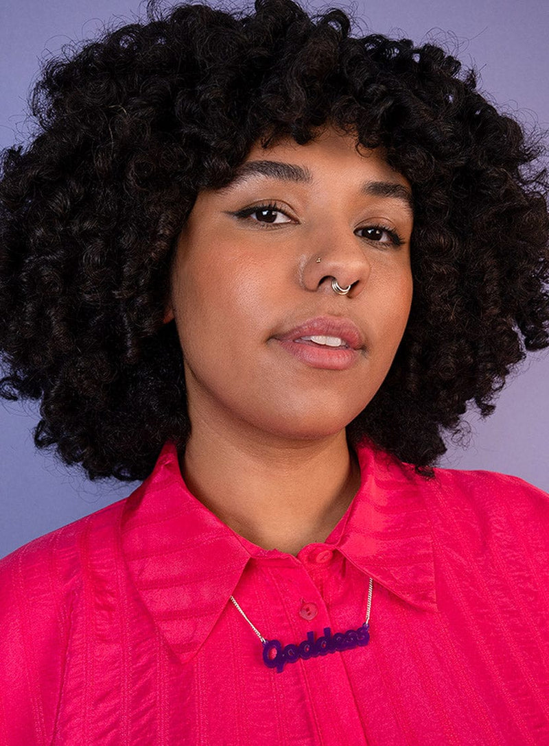 Tatty Devine Goddess Necklace - Purple