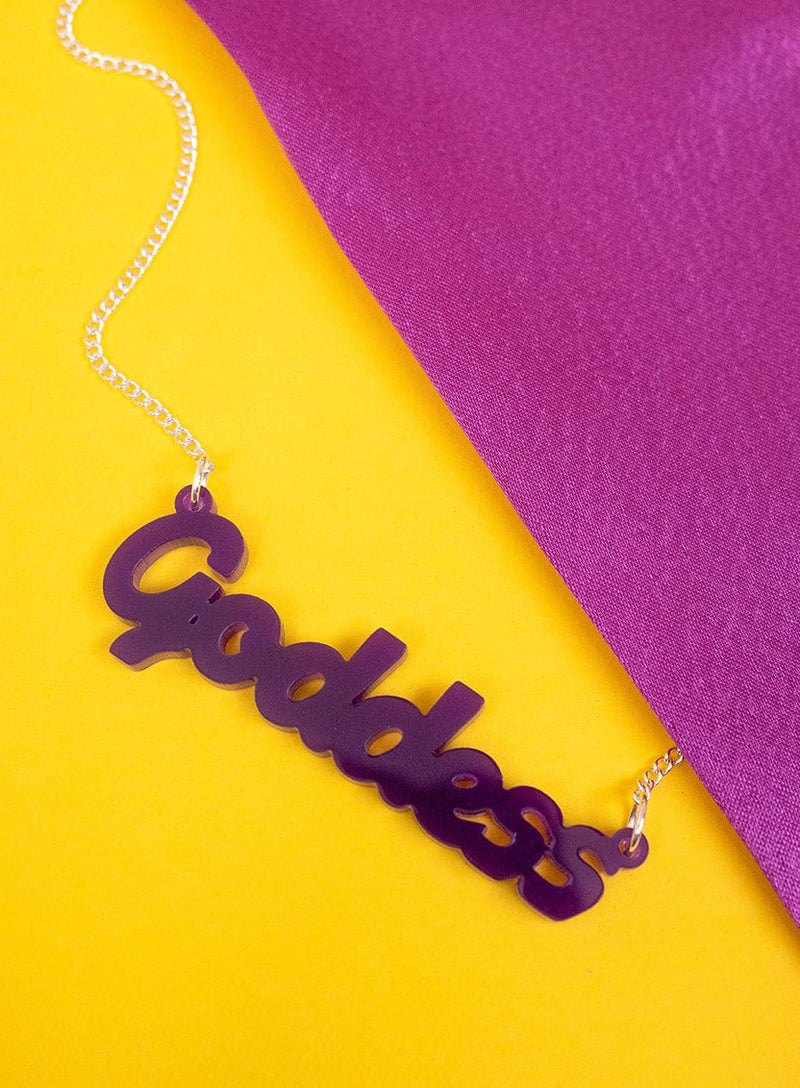 Tatty Devine Goddess Necklace - Purple