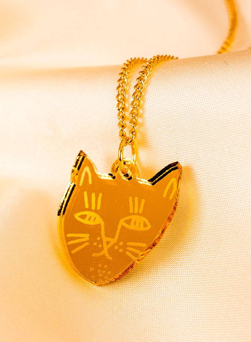 Golden Cat Pendant
