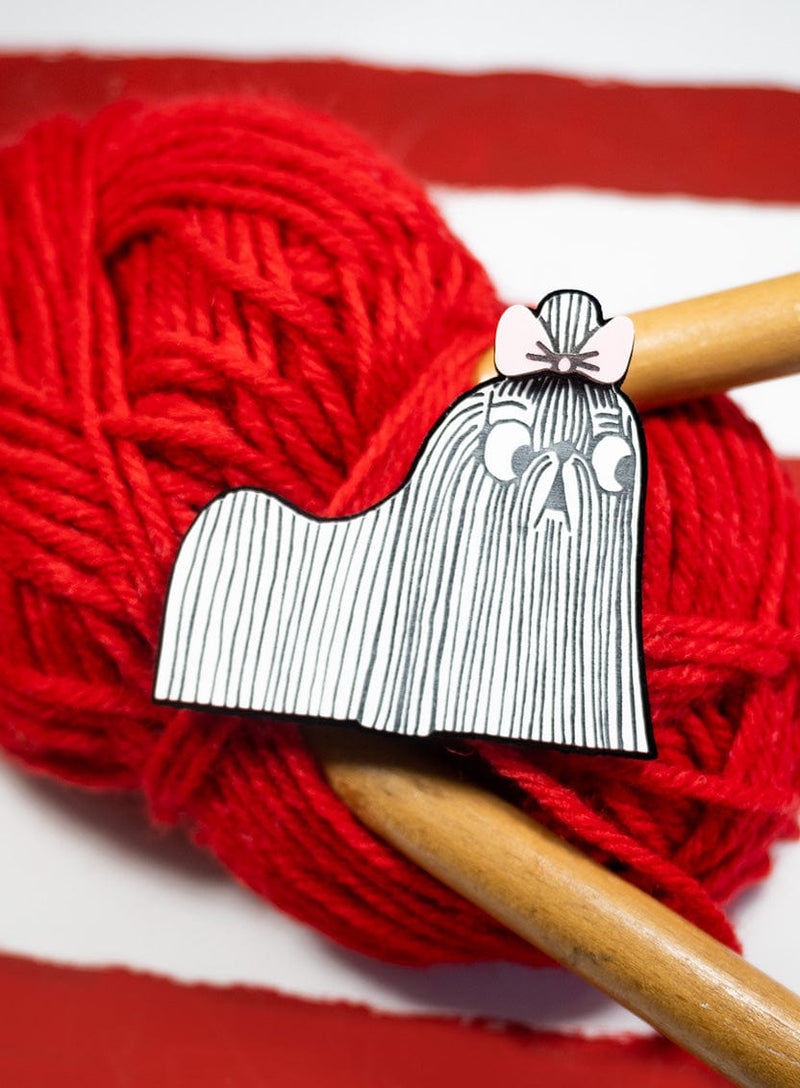 Tatty Devine x Gemma Correll Hairy Dog Brooch