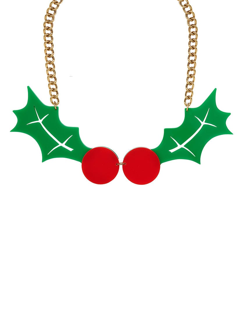 Tatty Devine Holly Statement Necklace - Recycled Green