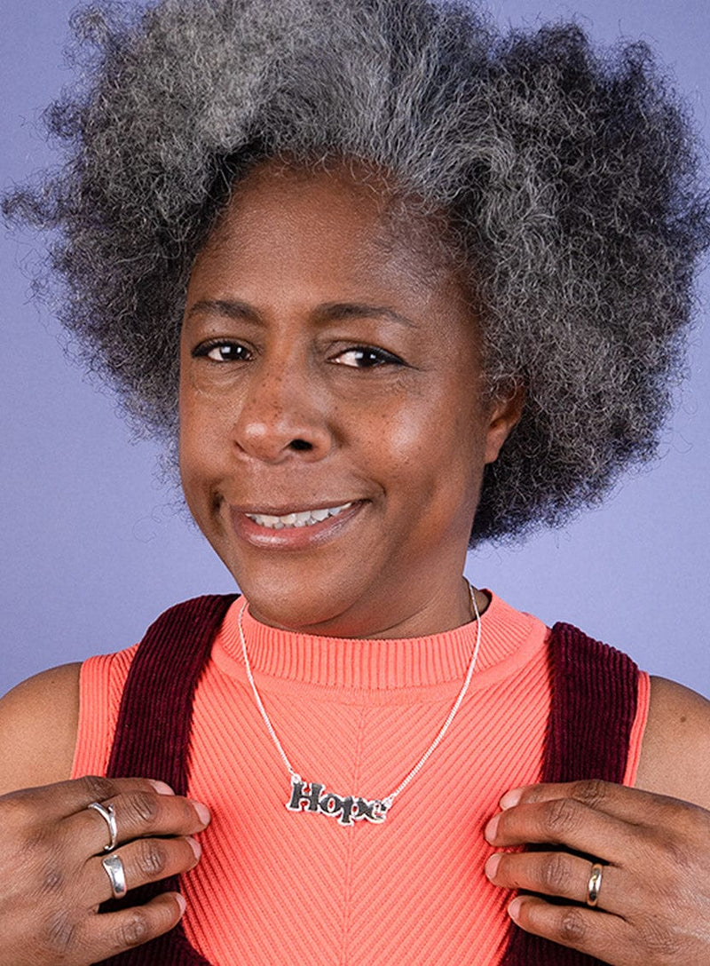 Tatty Devine Hope Necklace - Silver Mirror