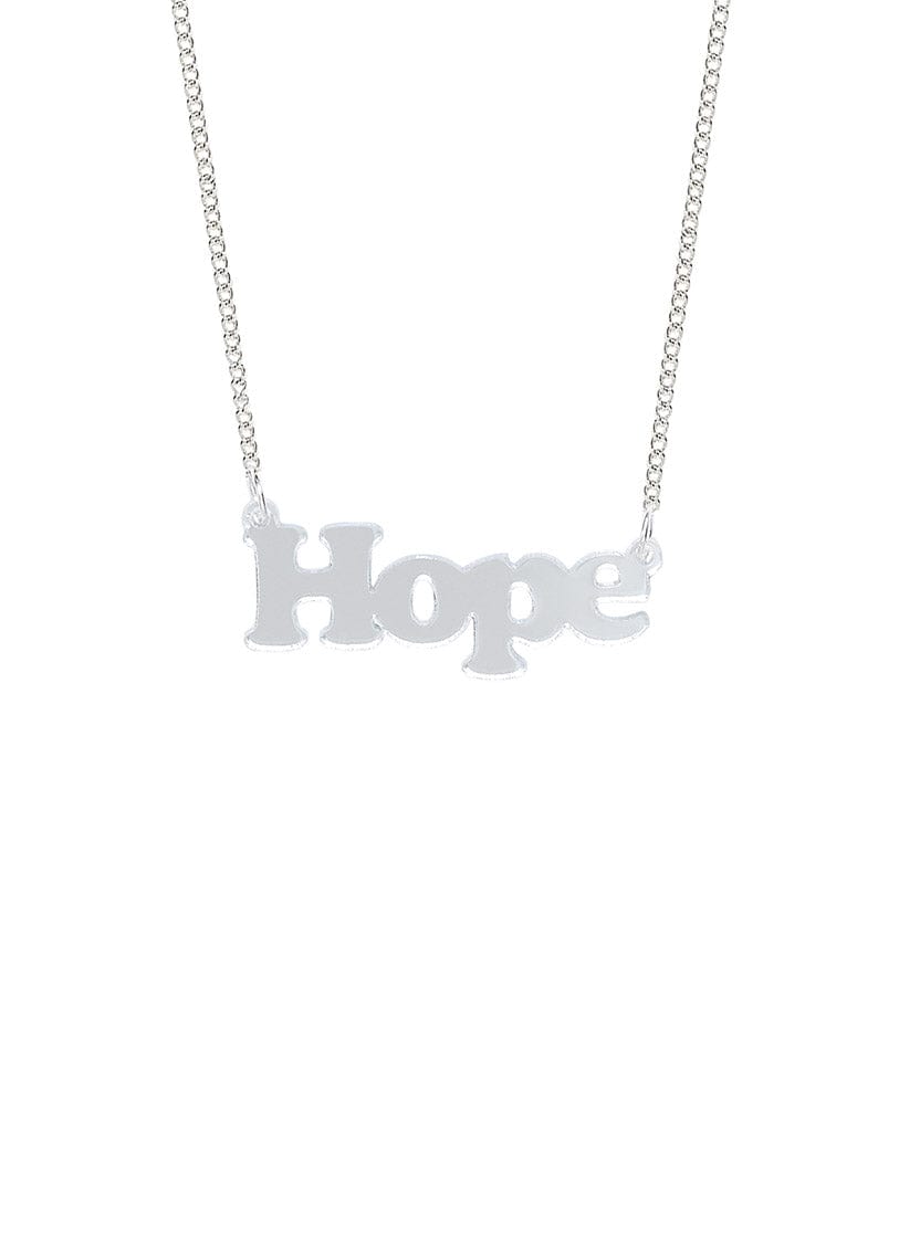 Tatty Devine Hope Necklace - Silver Mirror