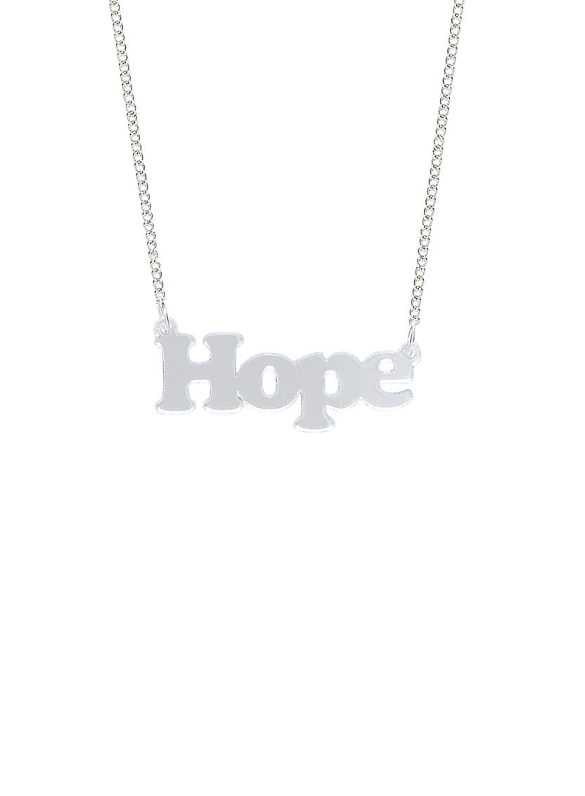 Tatty Devine Hope Necklace - Silver Mirror