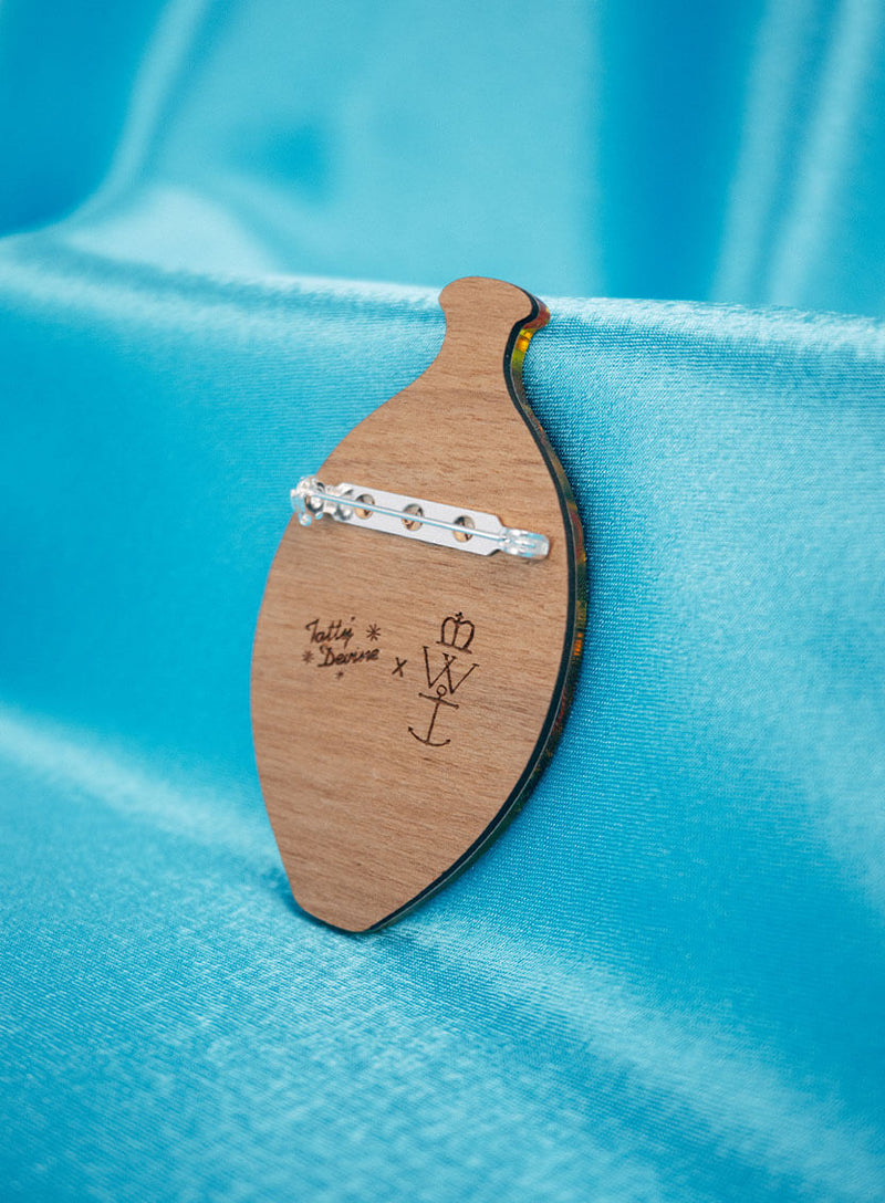 I Did It All For Art Vase Brooch