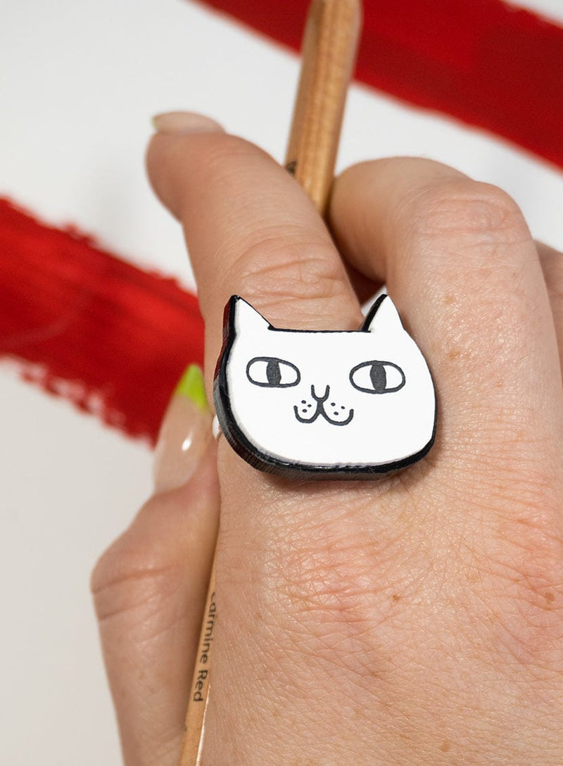 Tatty Devine x Gemma Correll I Hate You The Least Cat Ring