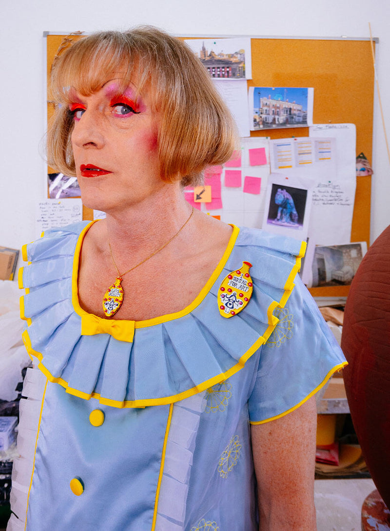 I Did It All For Art Vase Brooch