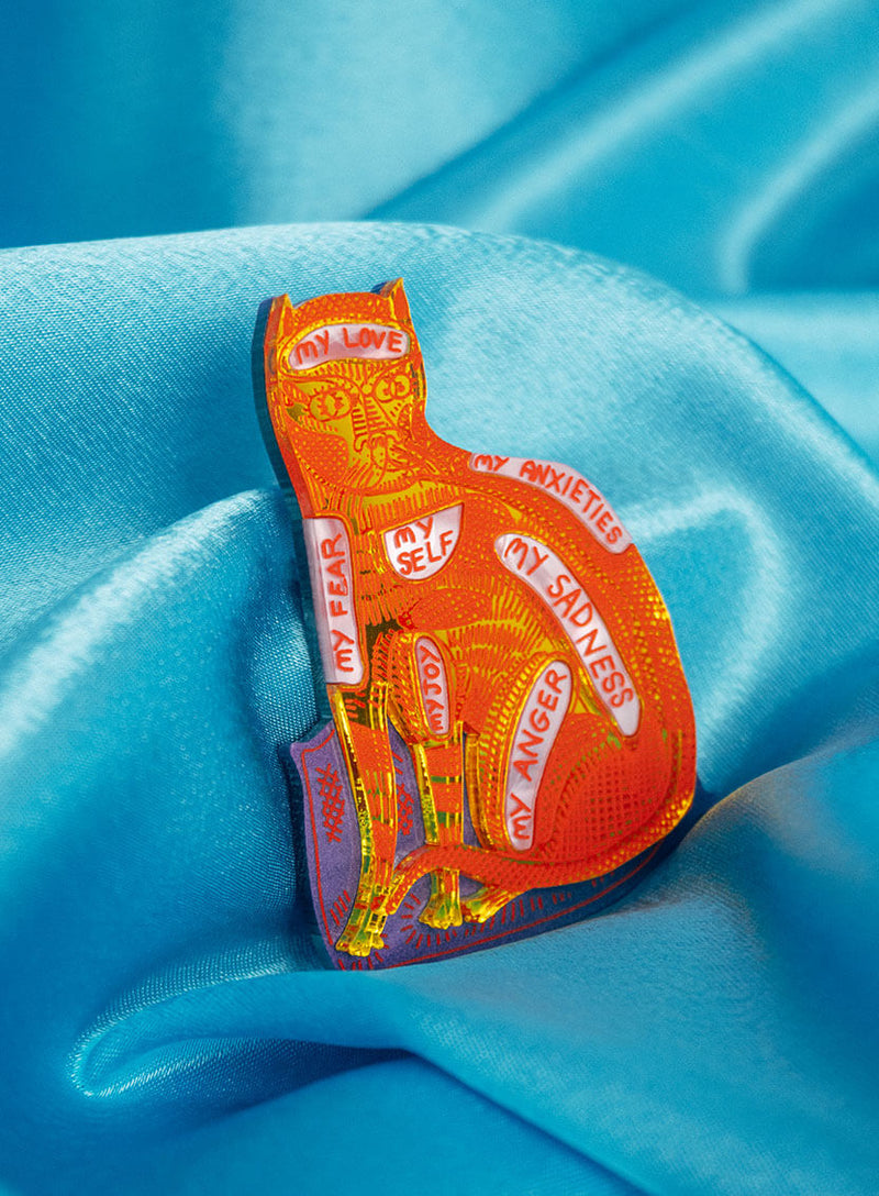 Inner Cat Brooch