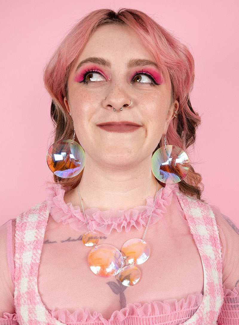 Tatty Devine Iridescent Bubble Earrings