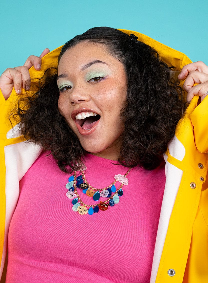 Tatty Devine It's Raining Cats and Dogs Necklace