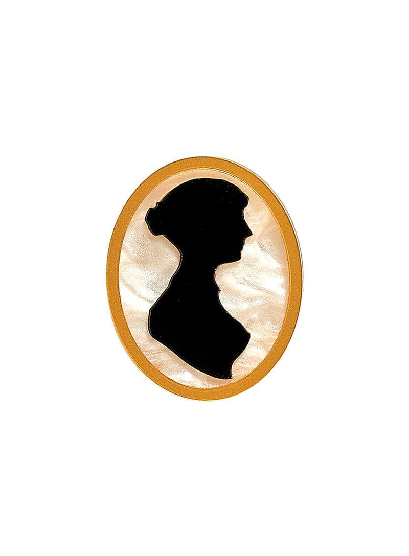 Tatty Devine x Chawton House Jane Austen Cameo Brooch