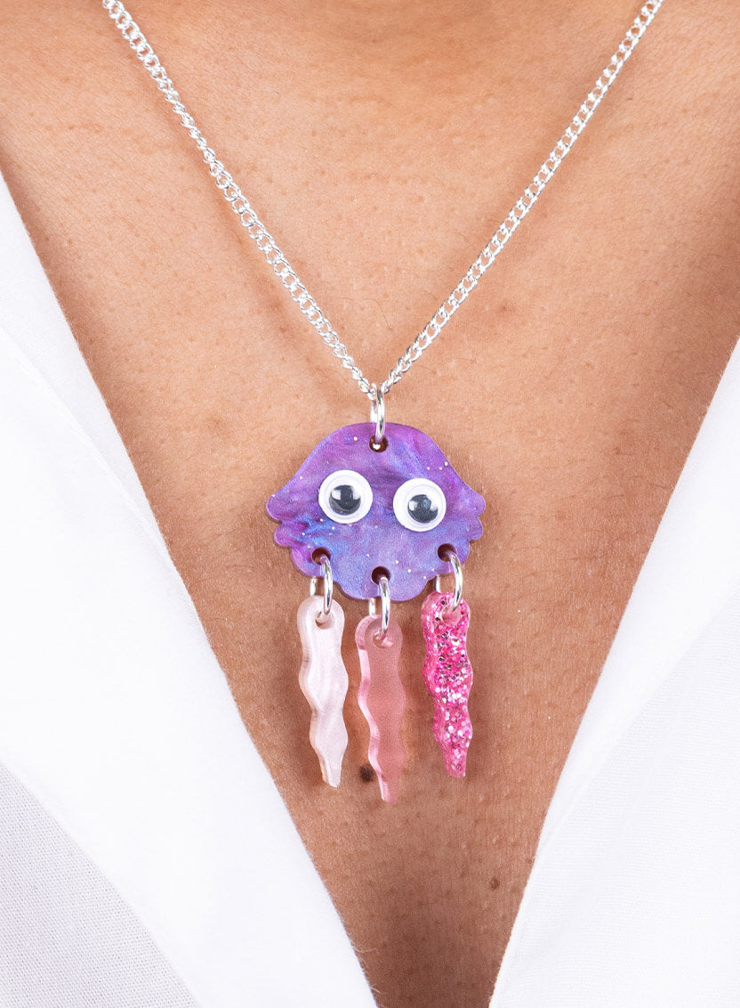 Jellyfish Pendant - Purple