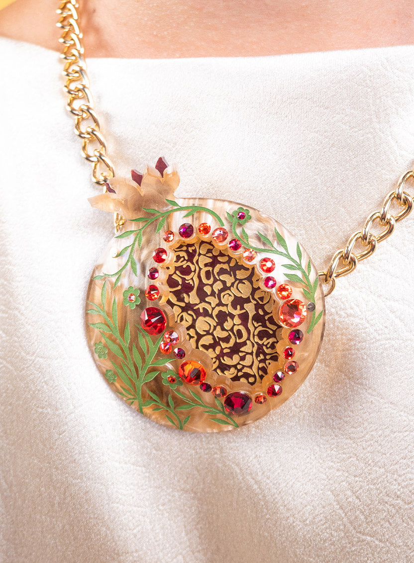 Jewelled Pomegranate Necklace