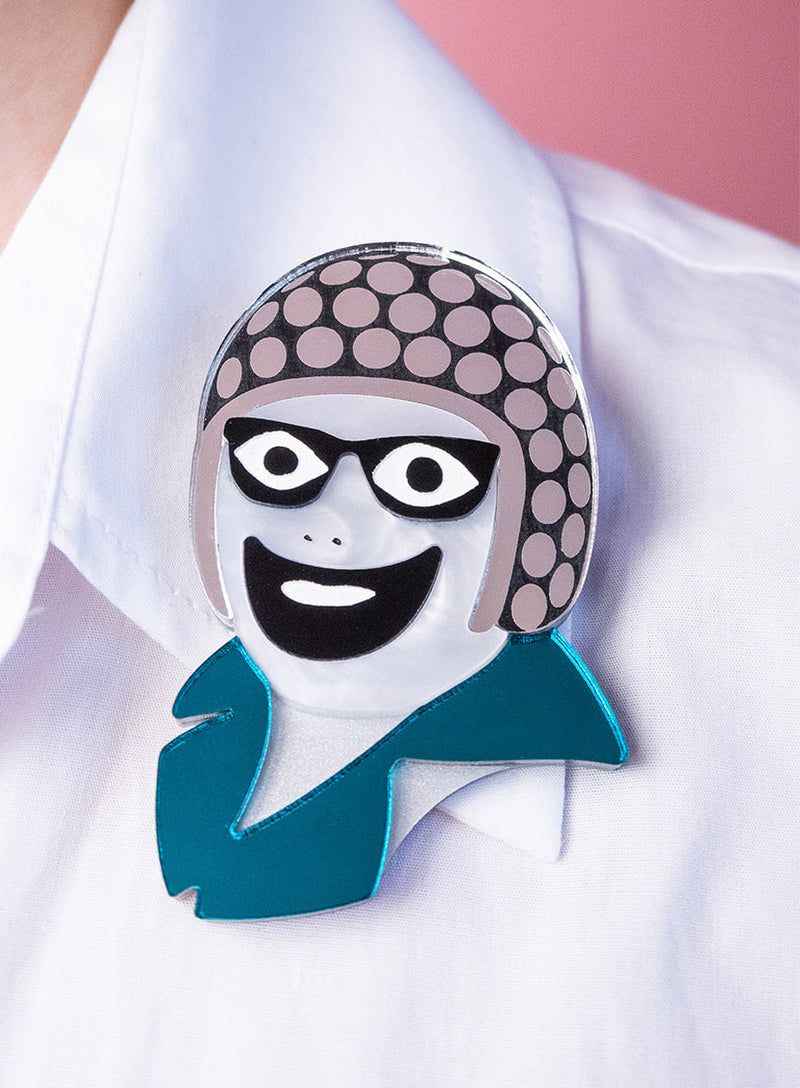 Leigh Bowery Helmet Brooch