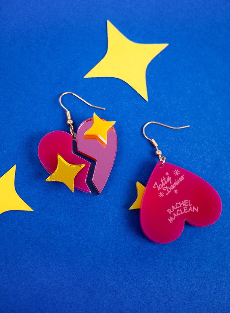 Tatty Devine x Rachel Maclean LOVE ꓕꓤⱯƎH Earrings