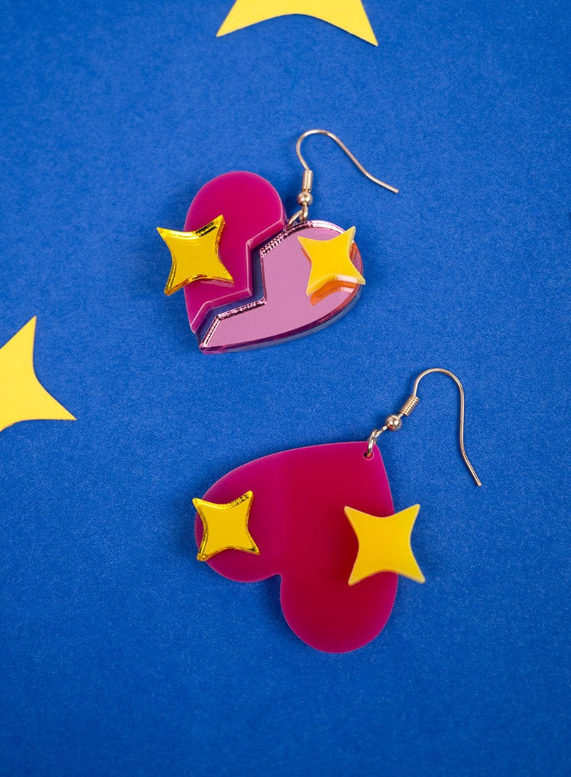 Tatty Devine x Rachel Maclean LOVE ꓕꓤⱯƎH Earrings