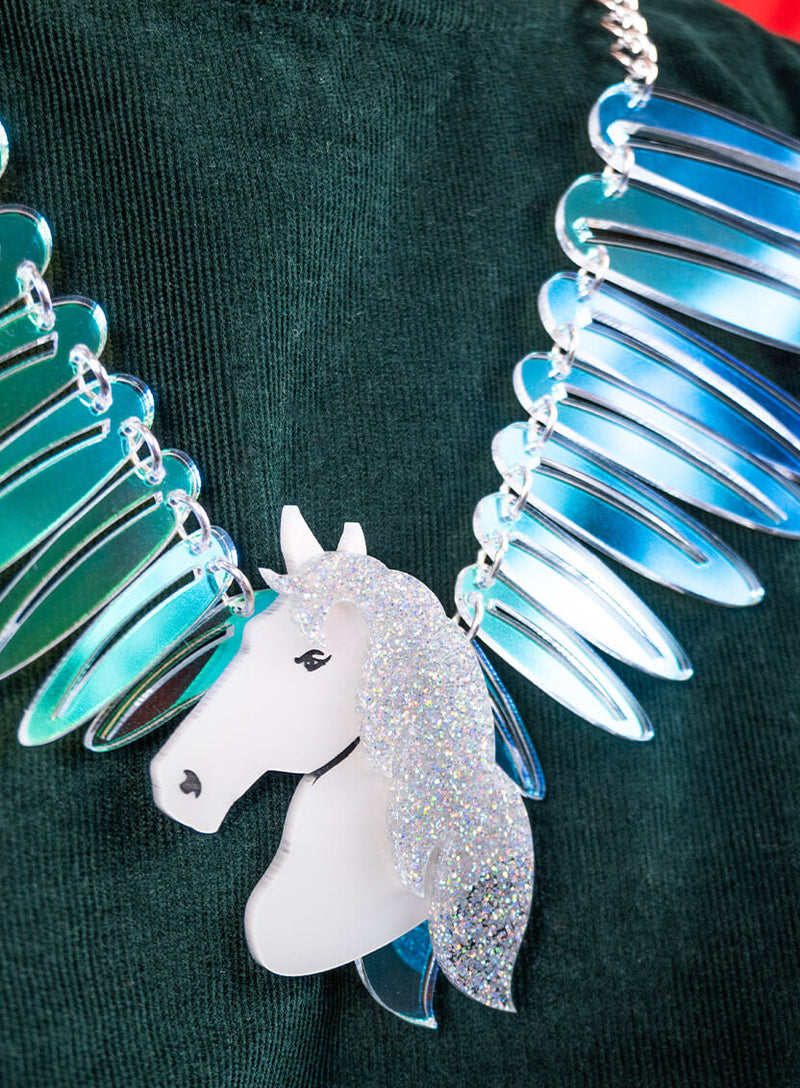 Majestic Pegasus Statement Necklace