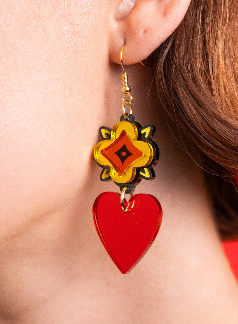 Medieval Heart Earrings
