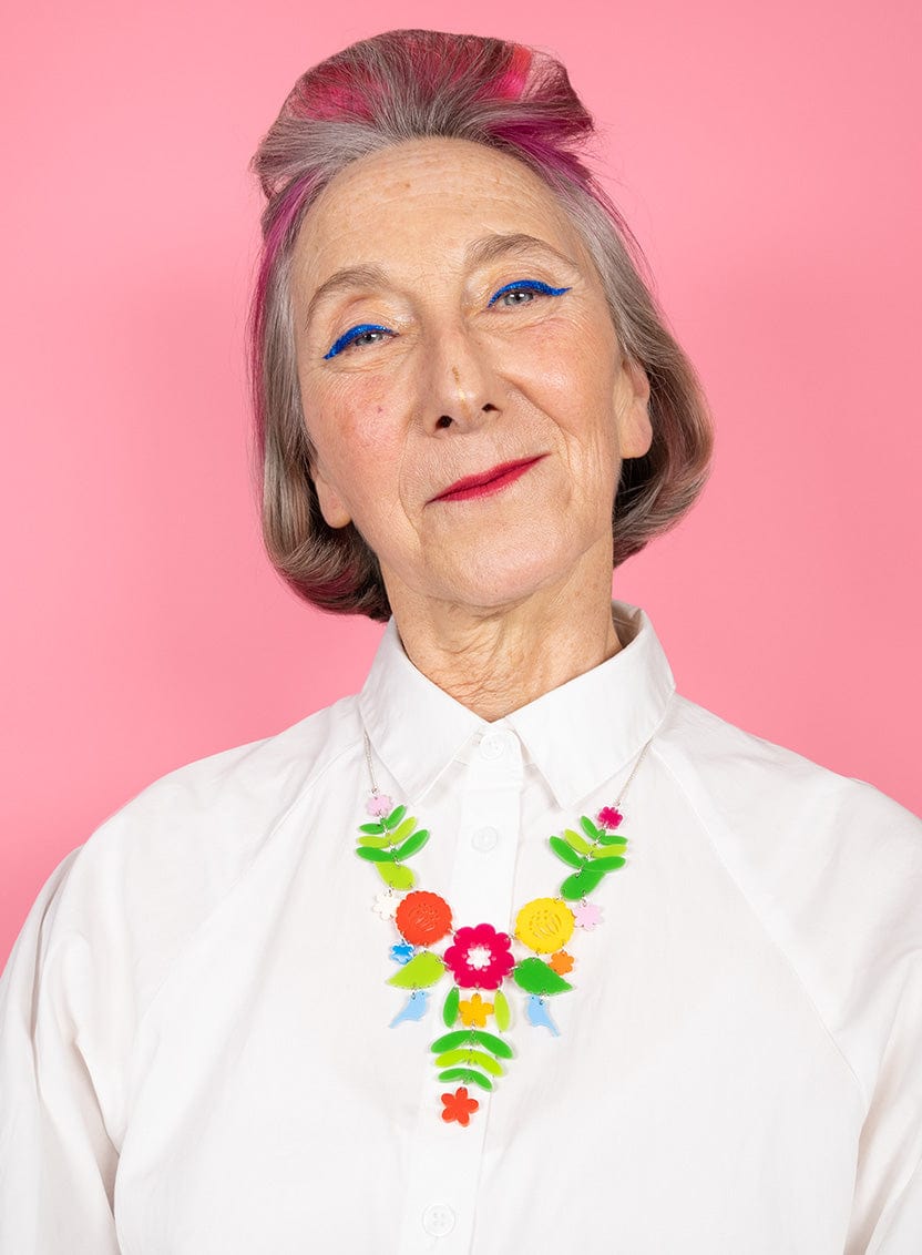Tatty Devine Mexican Embroidery Necklace
