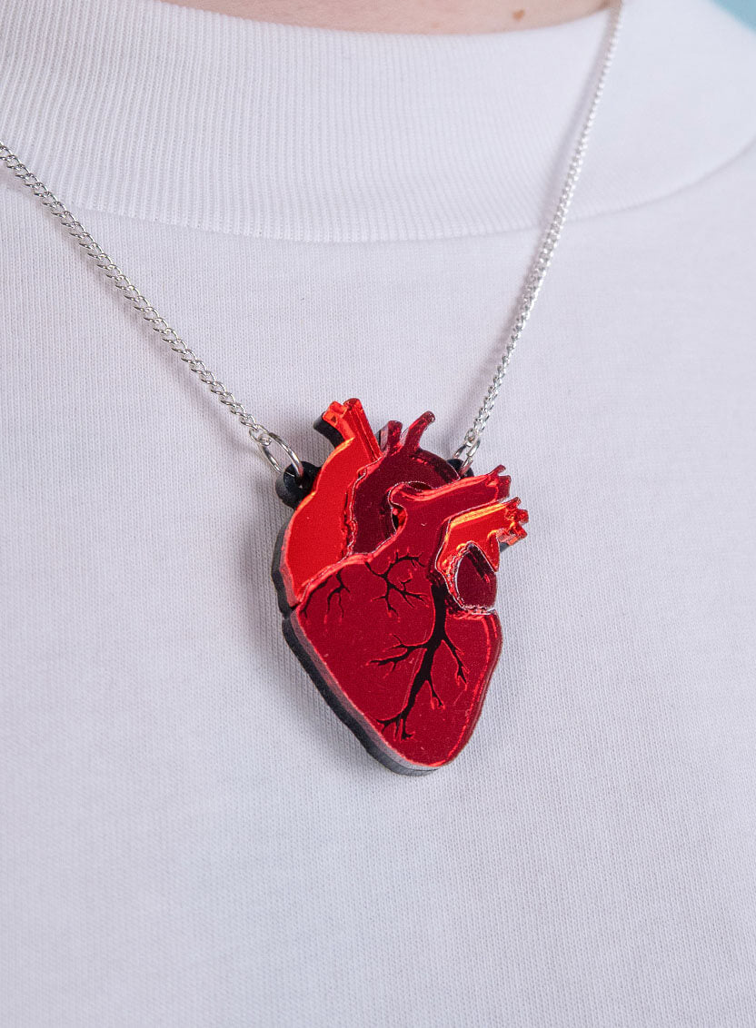 Mini Anatomical Heart Necklace